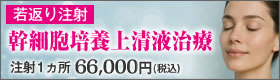 幹細胞培養上清液の注入(注射)